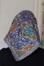 مینی اسکارف دخترانه و زنانه طرح کاخ گلستان
