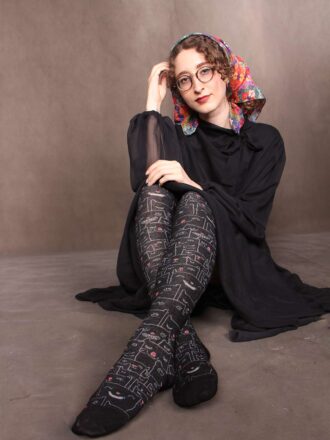 جوراب بالای زانو طرح پیشی (گربه ای)