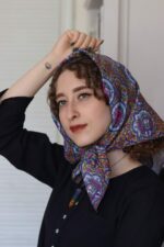 مینی اسکارف دخترانه و زنانه طرح نصیرالملک