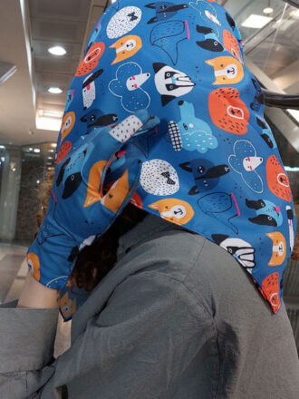 ست دستکش و مینی اسکارف دخترانه طرح حیوانات