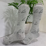 جوراب نیم ساق طرج زندگی طوسی