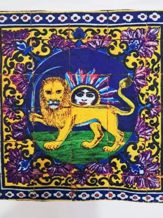 تیشرت پنبه با نقش شیر و خورشید