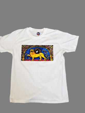 Lion and sun design T-shirt